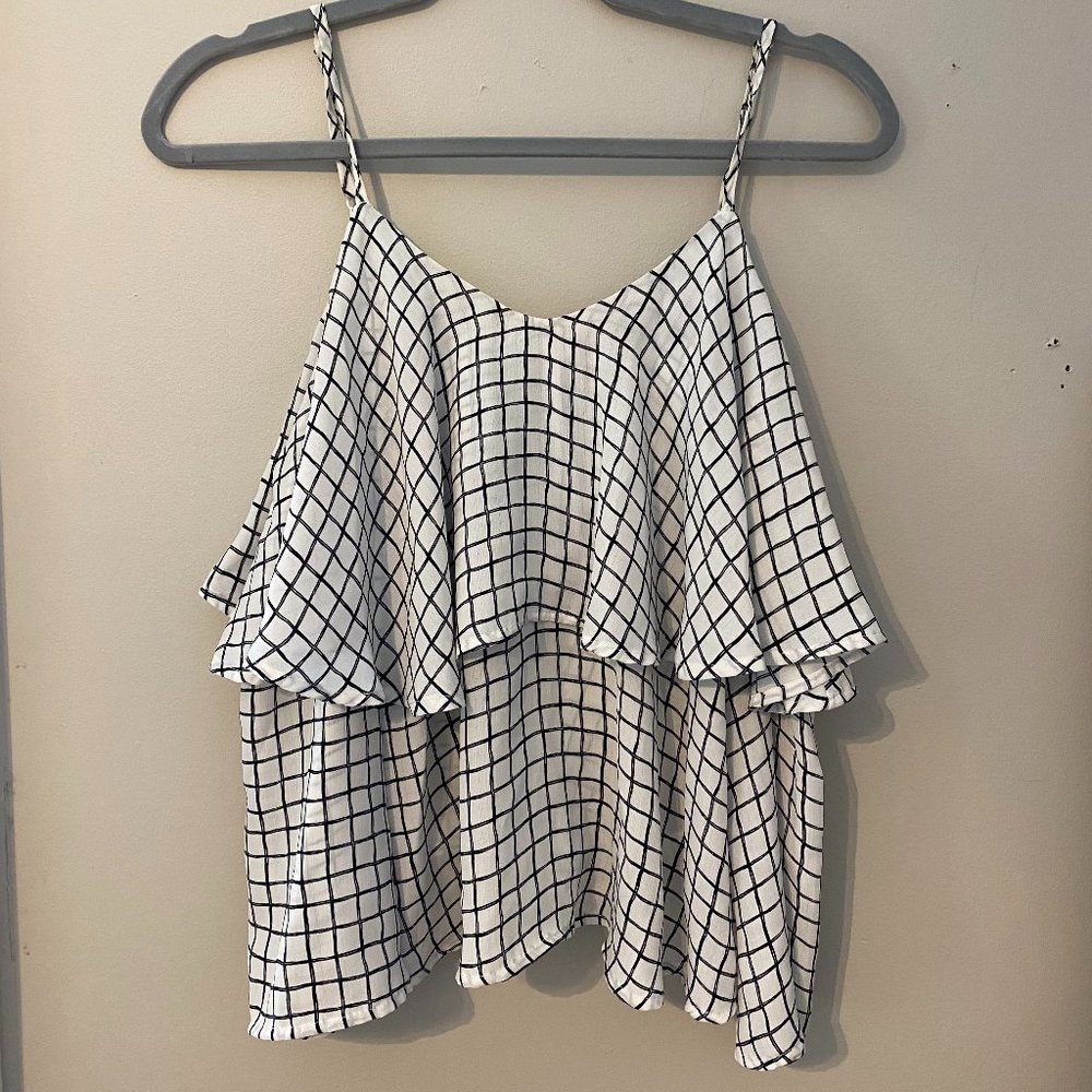 Fabrik Black and White "Checker" Top